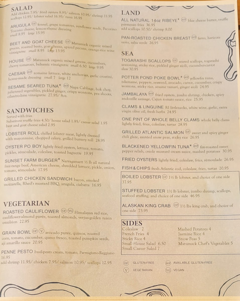 Menu Matunuck Oyster Bar-1