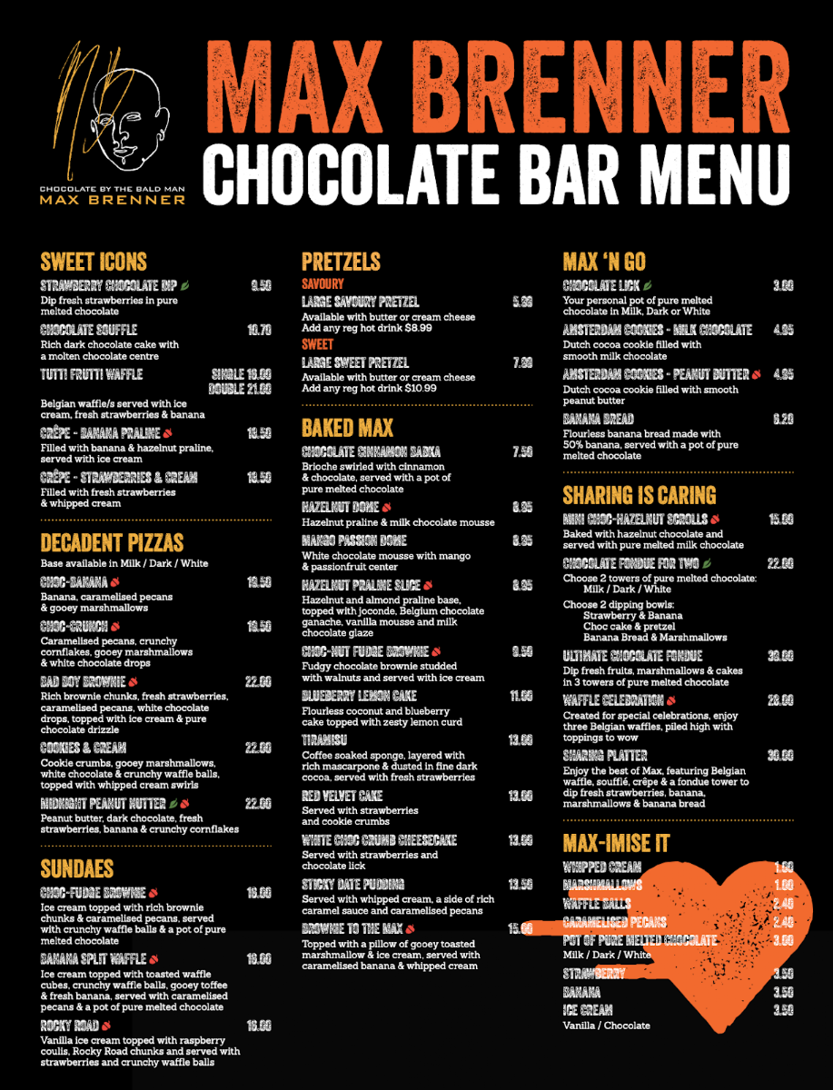 Menu Max Brenner - Blacktown-2