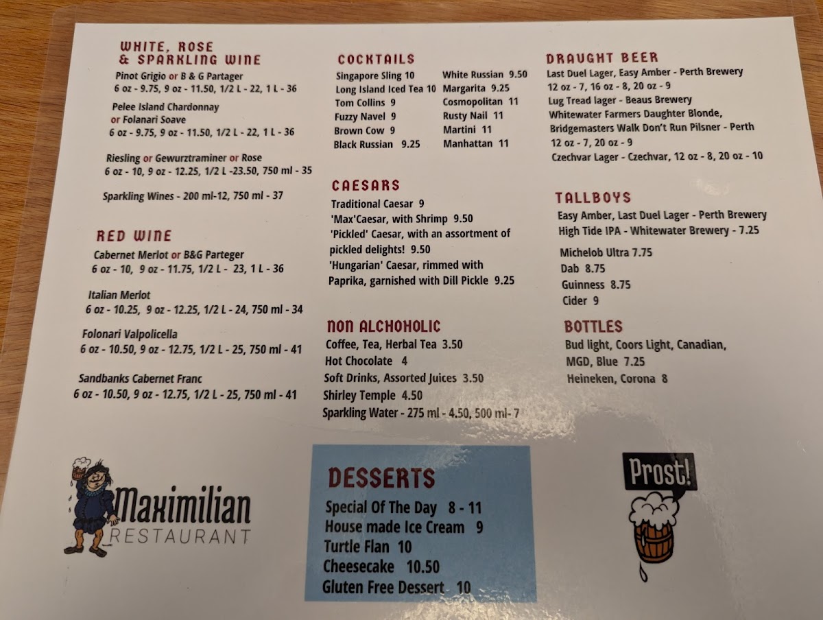 Menu Maximilian Restaurant-3