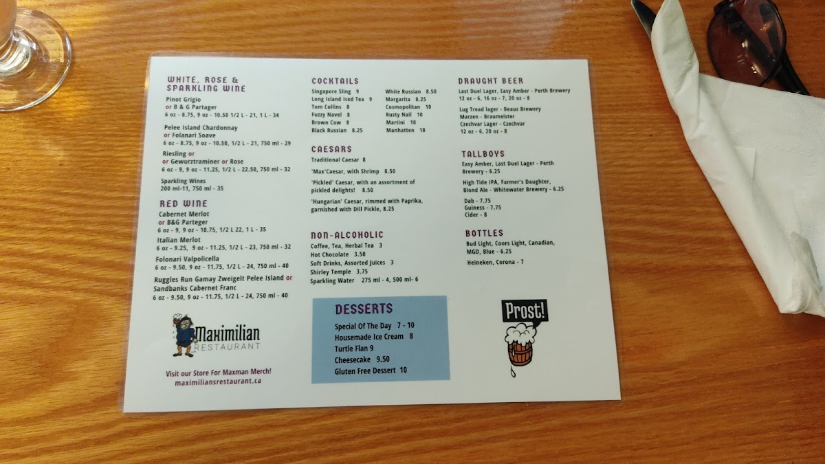 Menu Maximilian Restaurant-6