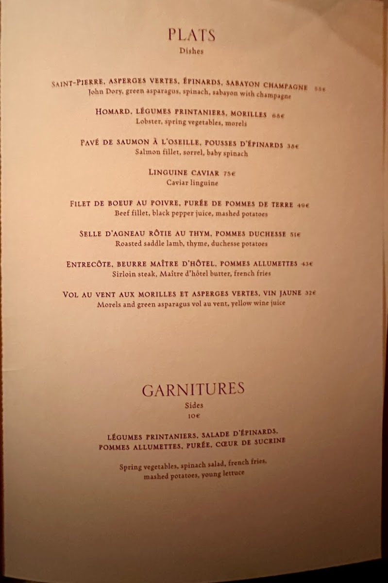Menu Maxim's De Paris-2