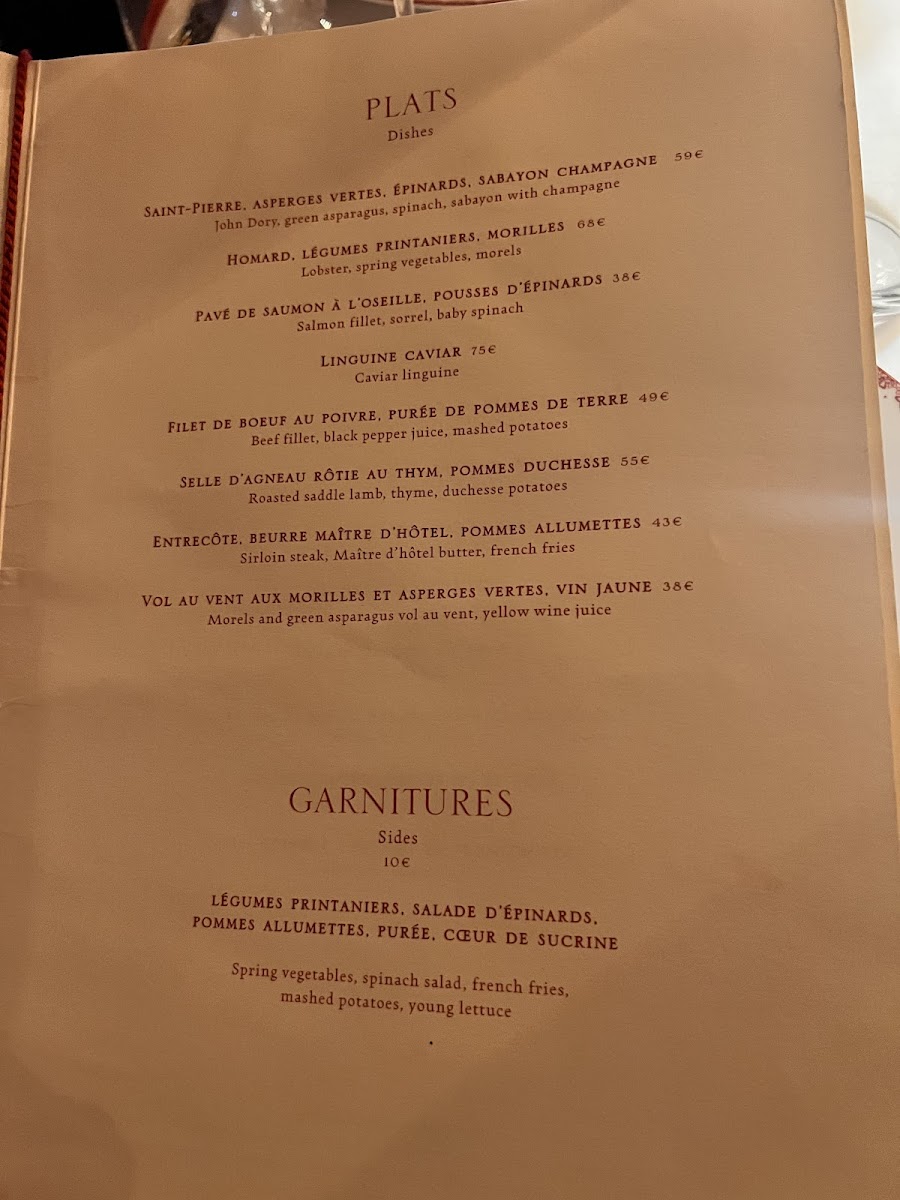 Menu Maxim's De Paris-3