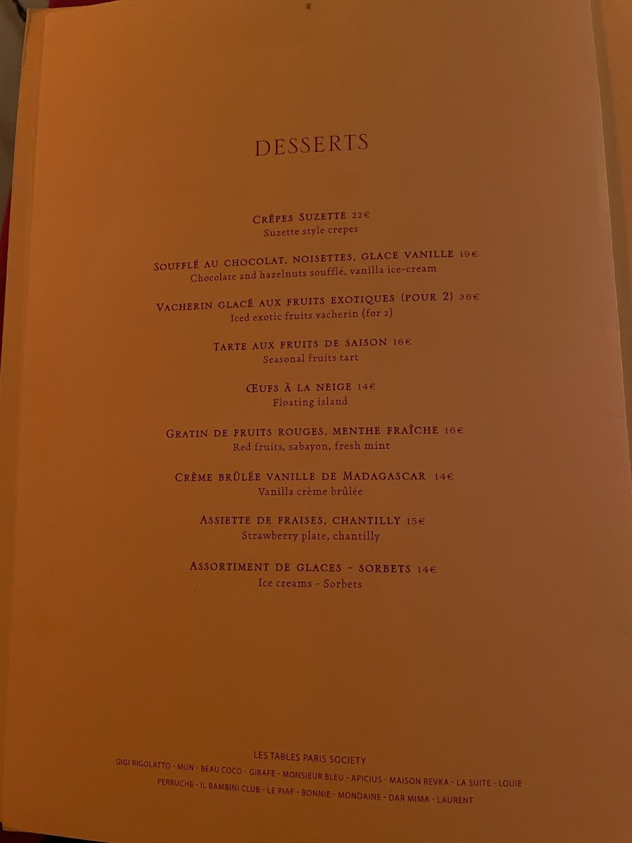 Menu Maxim's De Paris-5