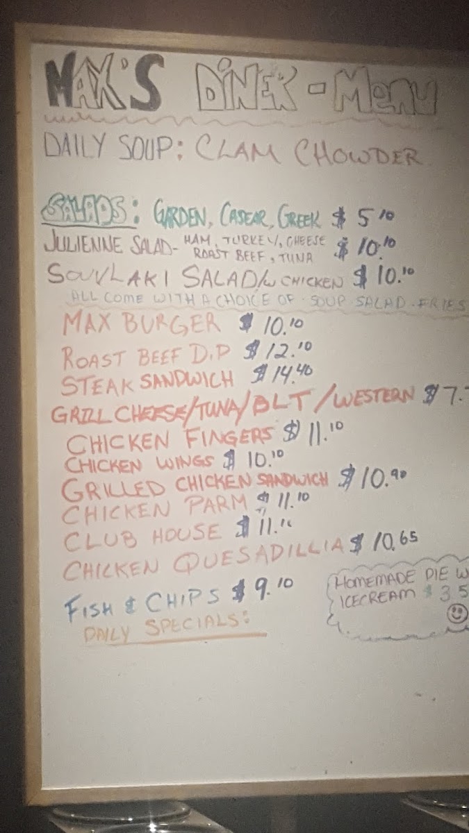 Menu Max's Diner-2