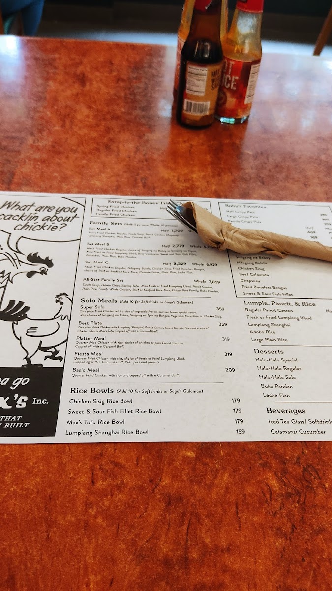Menu Max's Restaurant-2