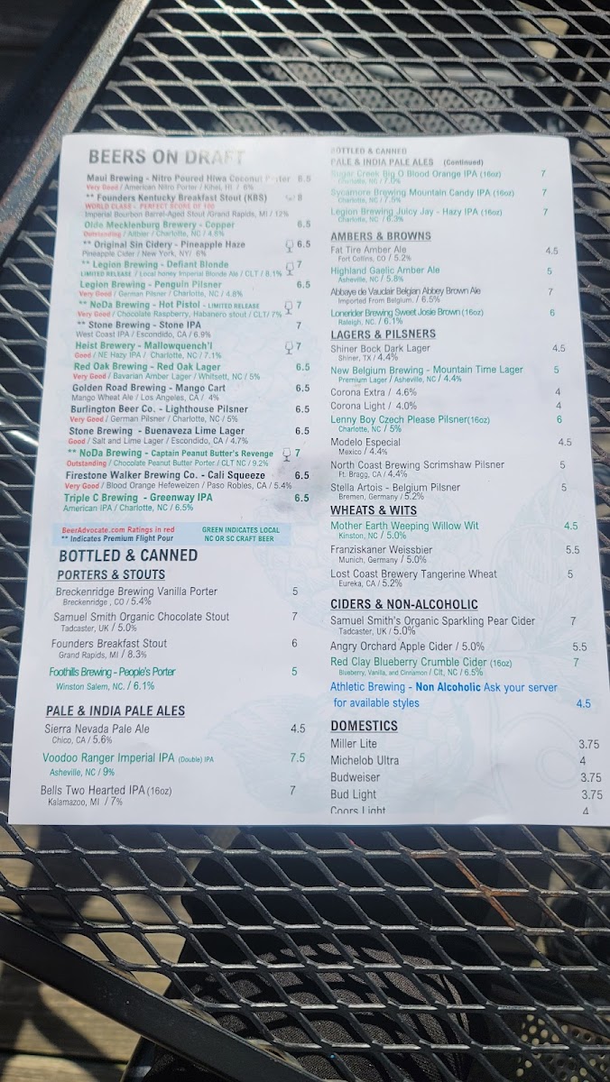Menu Maxwell's Tavern-4