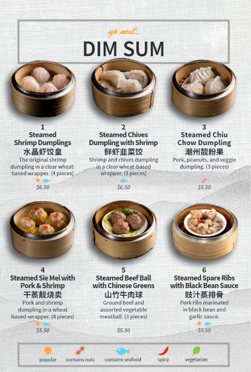 Menu May Garden Fusion Chinese Restaurant - Inside Casino Ns-7