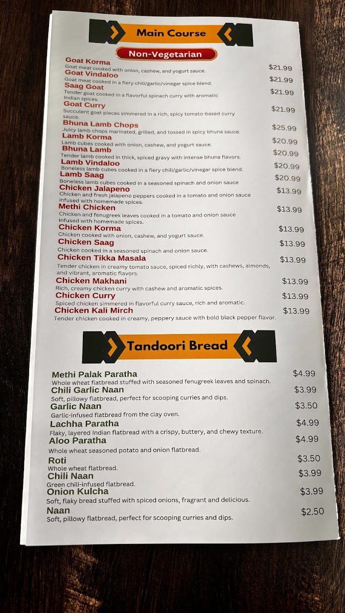 Menu Maya Indian Cuisine & Catering Levittown Ny-2