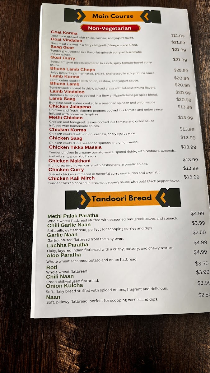 Menu Maya Indian Cuisine & Catering Levittown Ny-7