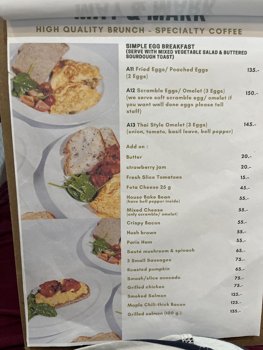 Menu May&mark Restaurant-1
