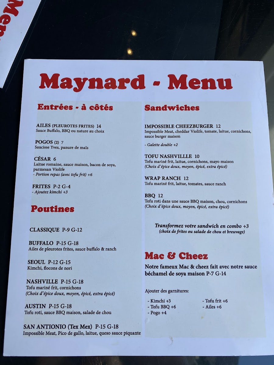 Menu Maynard-3