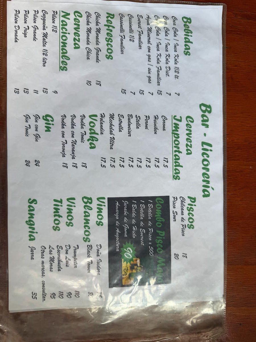 Menu Mayo's Cebichería - Restaurante-10