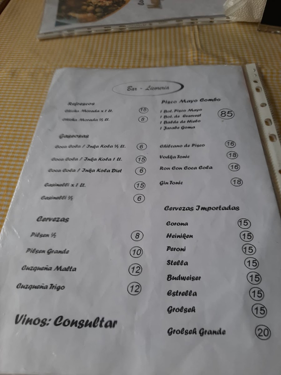 Menu Mayo's Cebichería - Restaurante-7