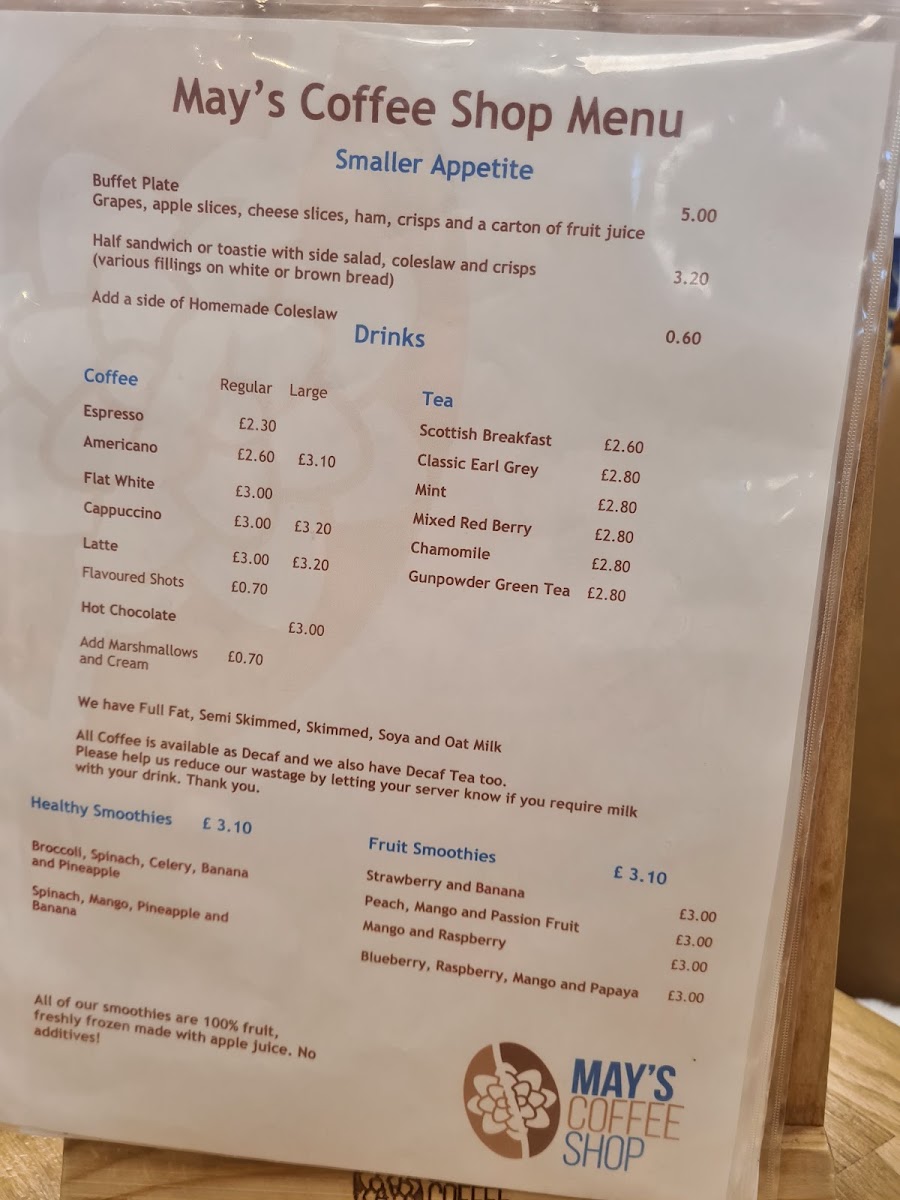 Menu May's Coffee Shop-2