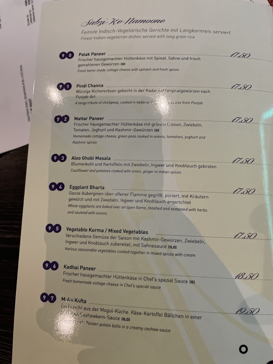 Menu Mayur Düsseldorf-1