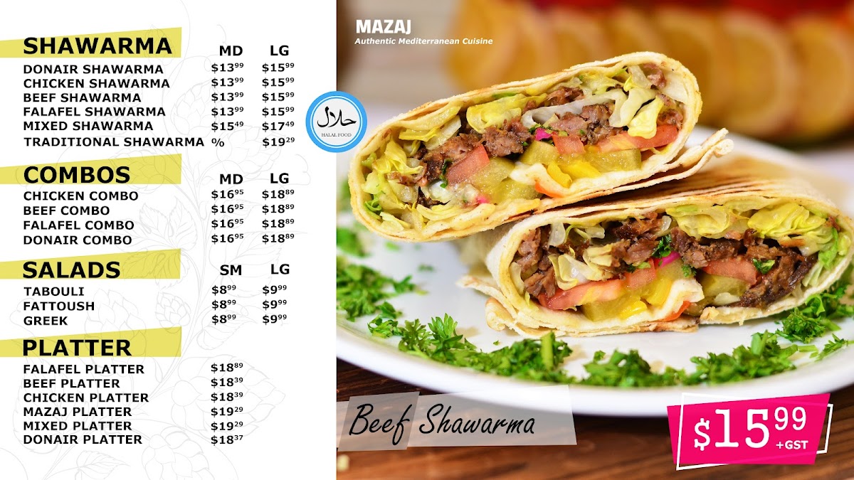 Menu Mazaj Mediterranean Cuisine-1