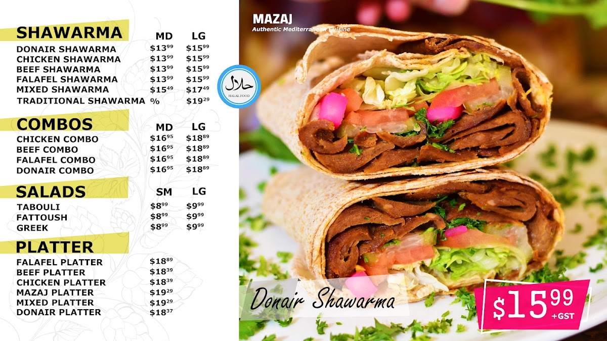 Menu Mazaj Mediterranean Cuisine-7