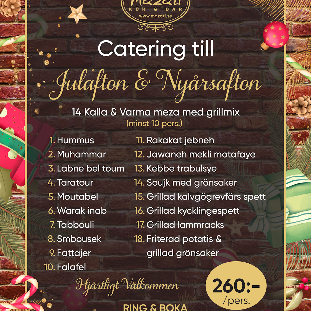 Menu Mazati Kök & Bar-10