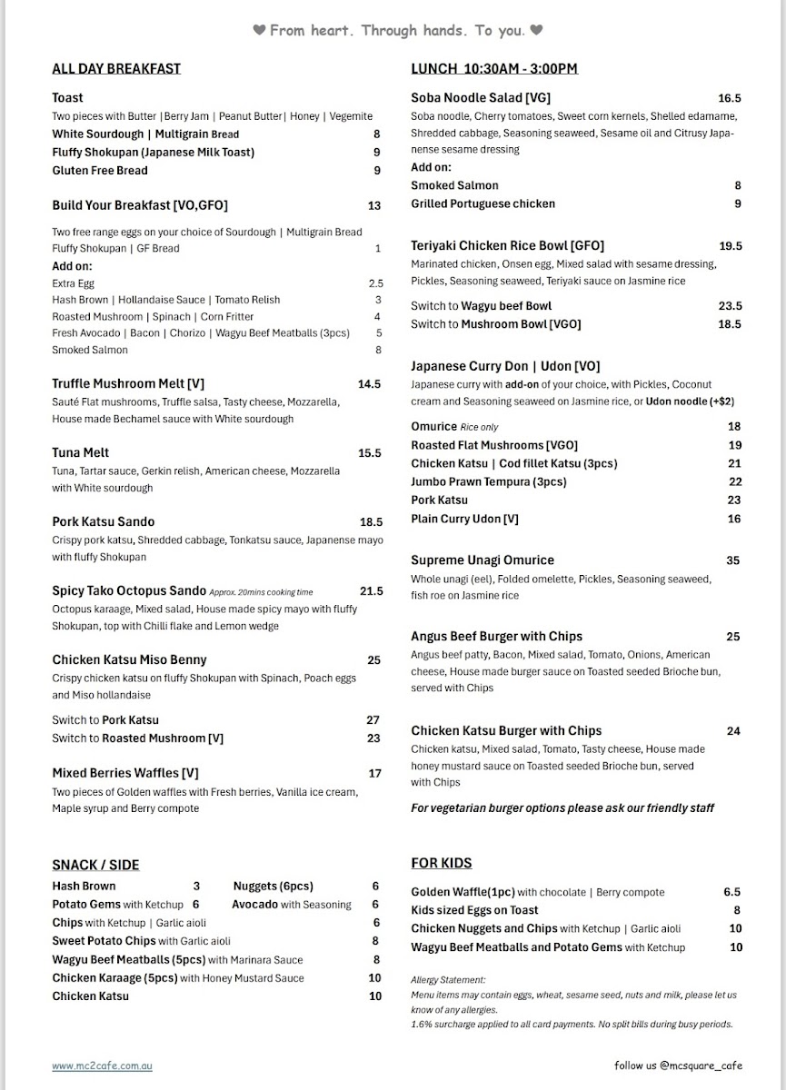 Menu Mc Square Cafe-2