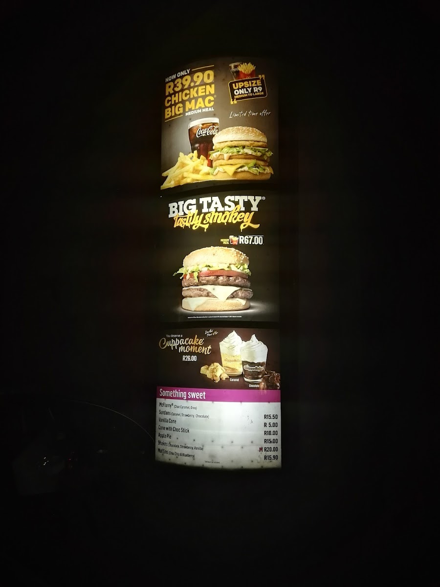 Menu Mcdonald's Auckland Park Drive-Thru-3