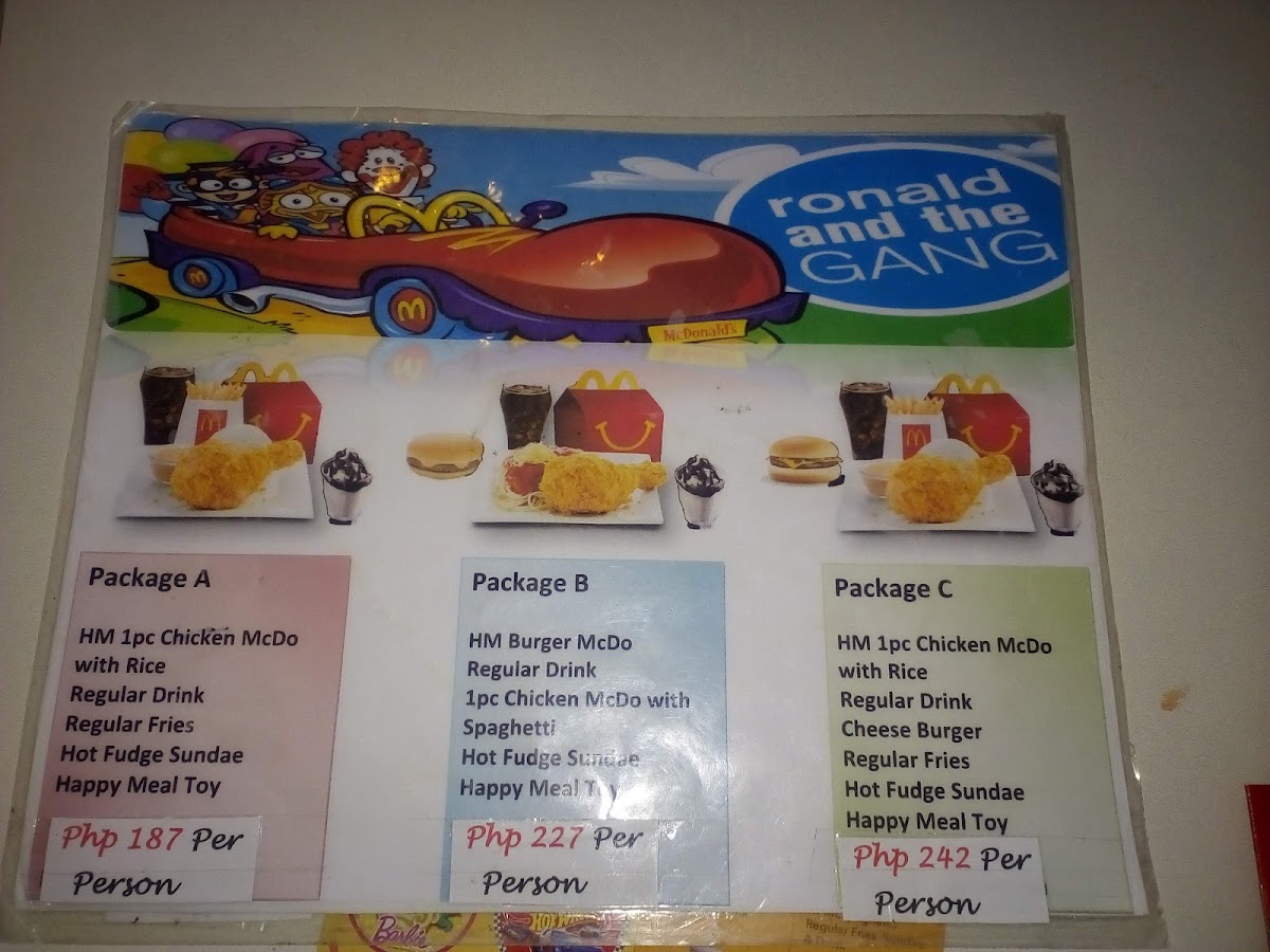 Menu Mcdonald's - Cabuyao Bayan-1
