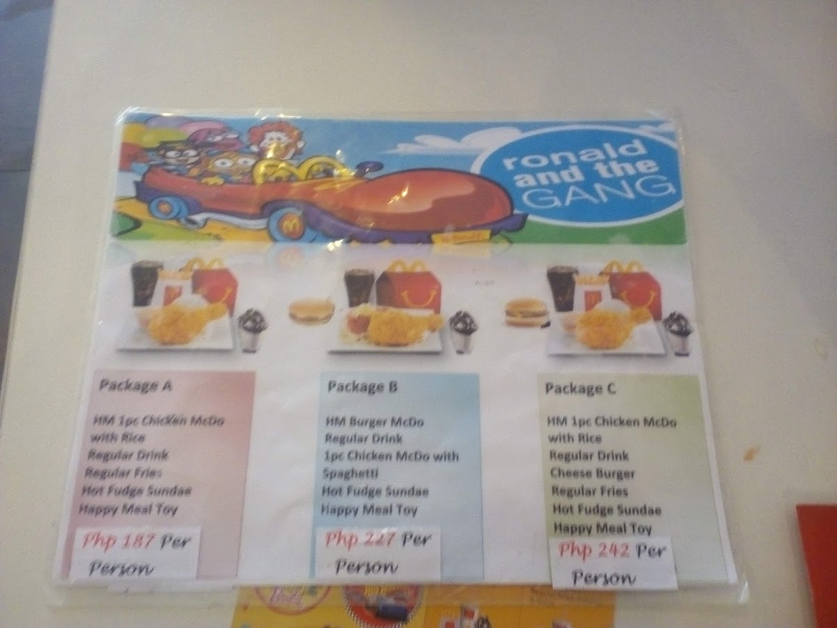 Menu Mcdonald's - Cabuyao Bayan-3