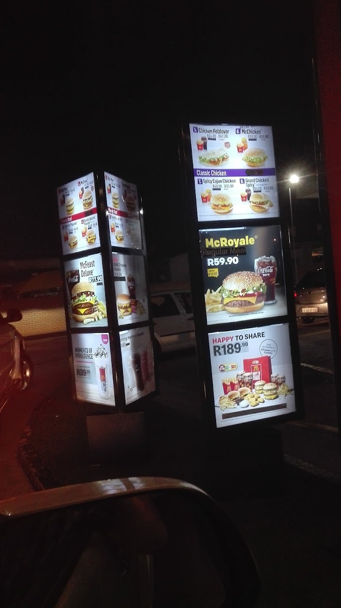 Menu Mcdonald's Krugersdorp Drive-Thru-1
