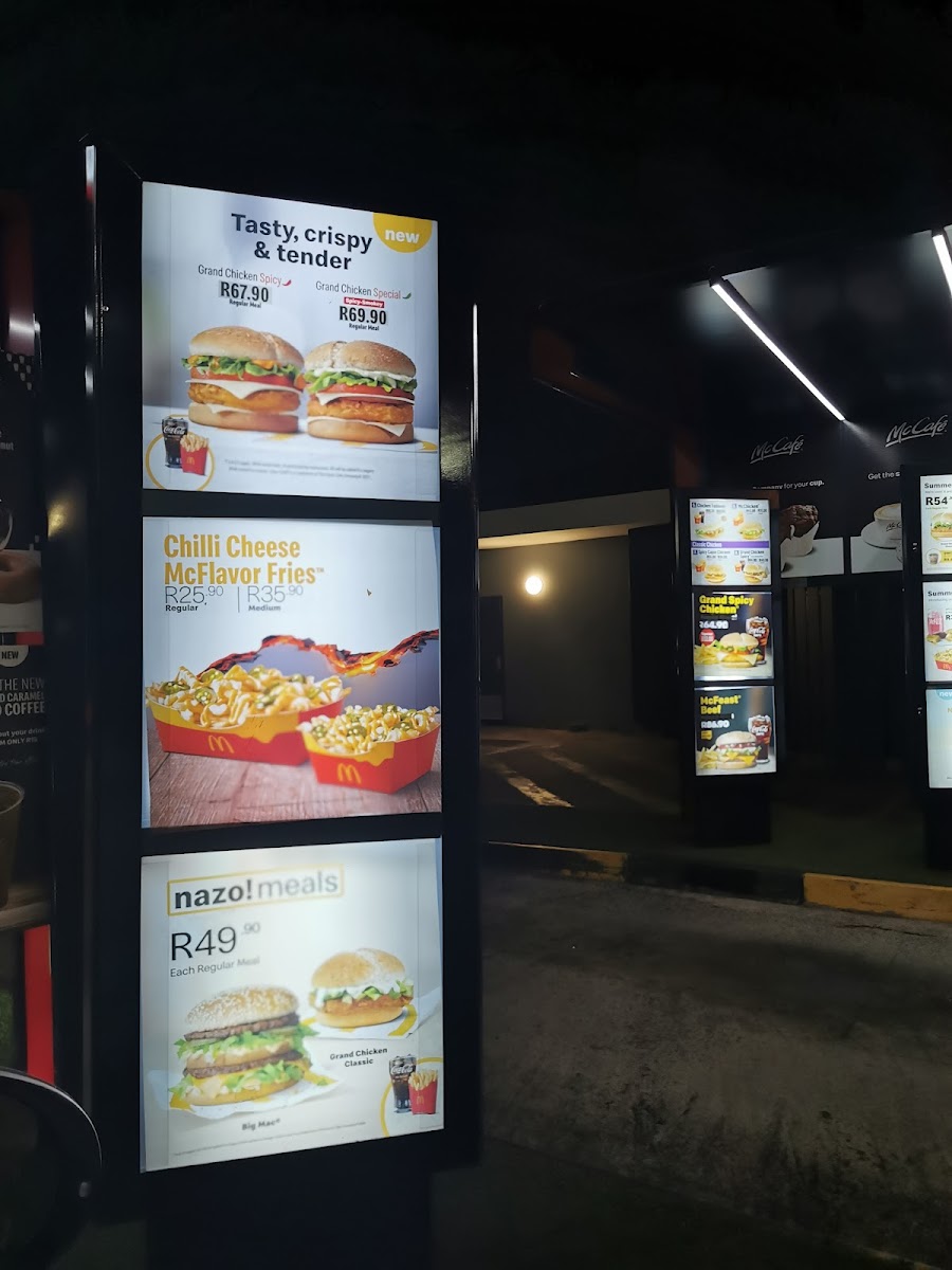 Menu Mcdonald's Pinetown Drive-Thru-1