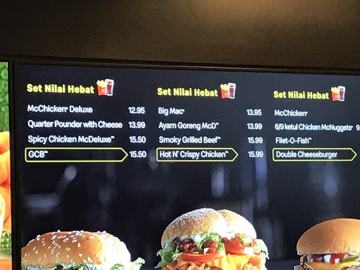 Menu Mcdonald's Seri Iskandar Dt-2