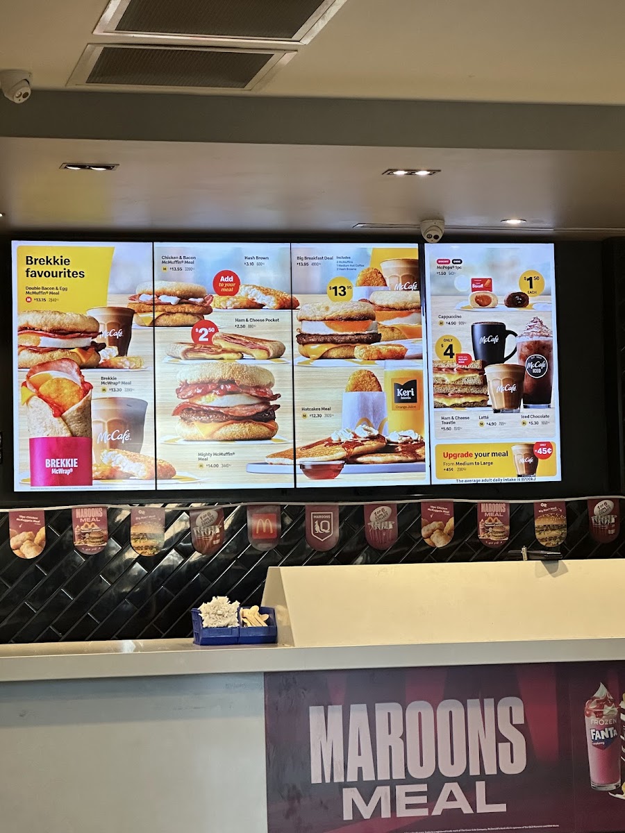 Menu Mcdonald's Springwood-1
