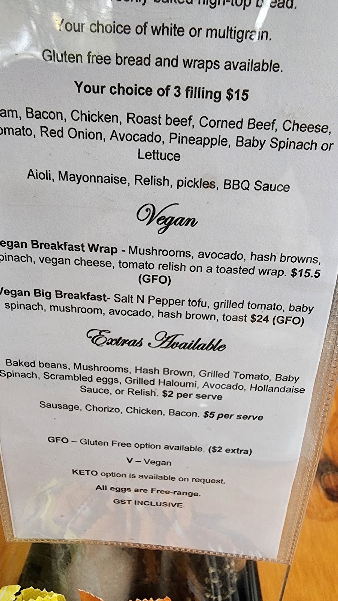 Menu Mcginn's Of Kenilworth-4