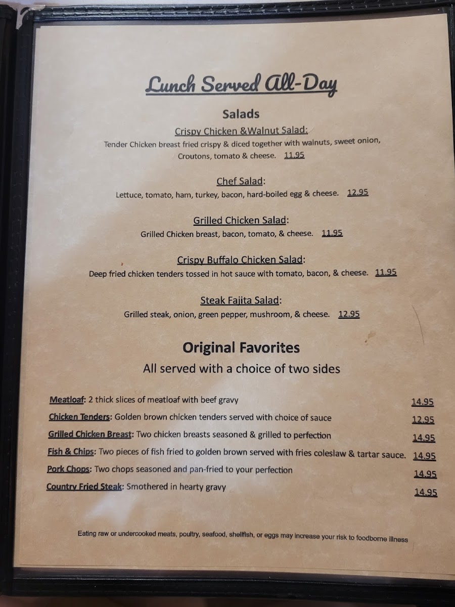 Menu Mckinley's Grille-2