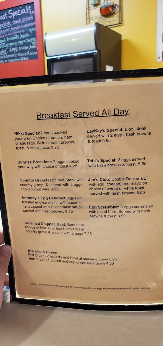 Menu Mckinley's Grille-9