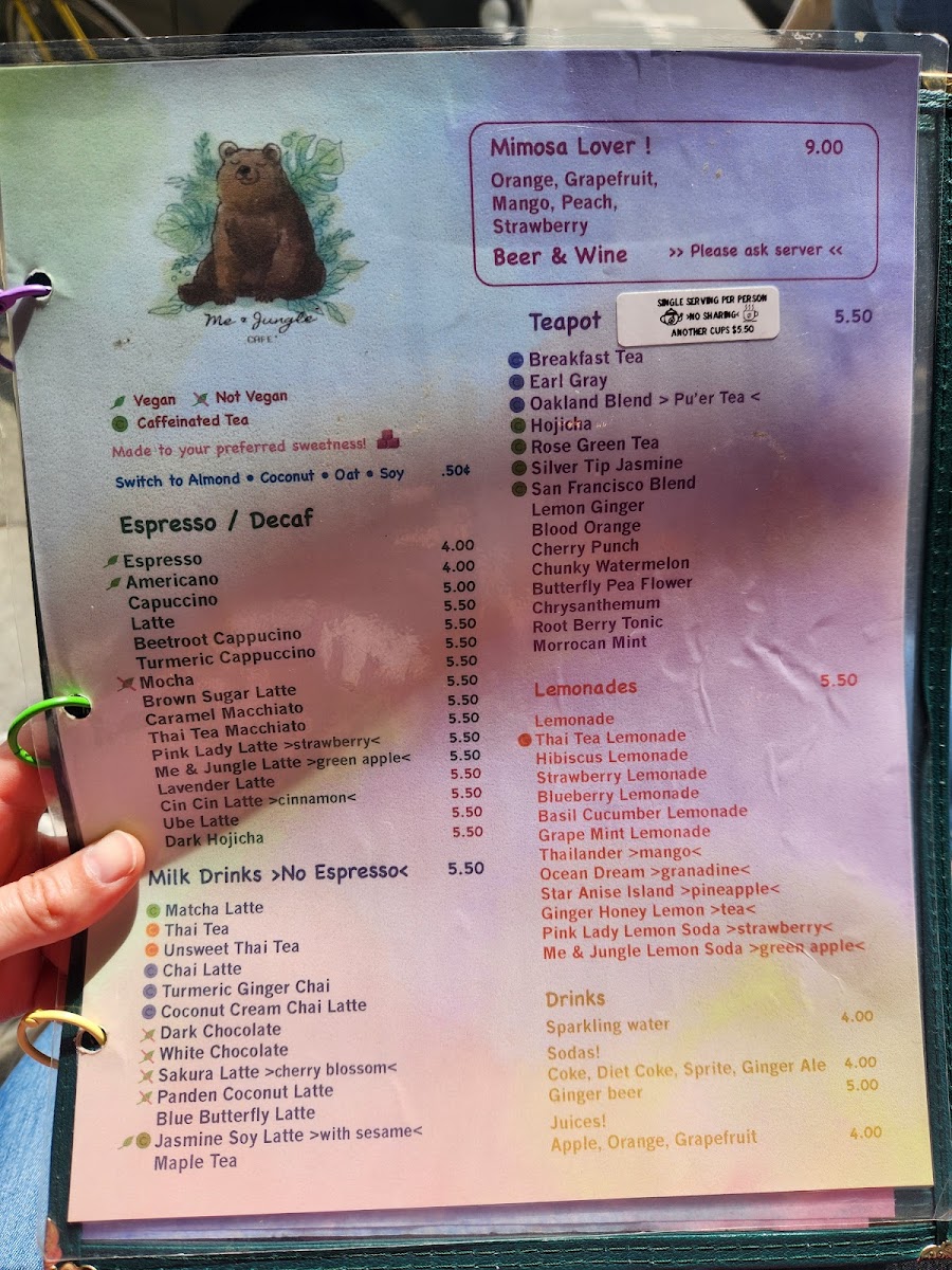 Menu Me And Jungle Cafe-3