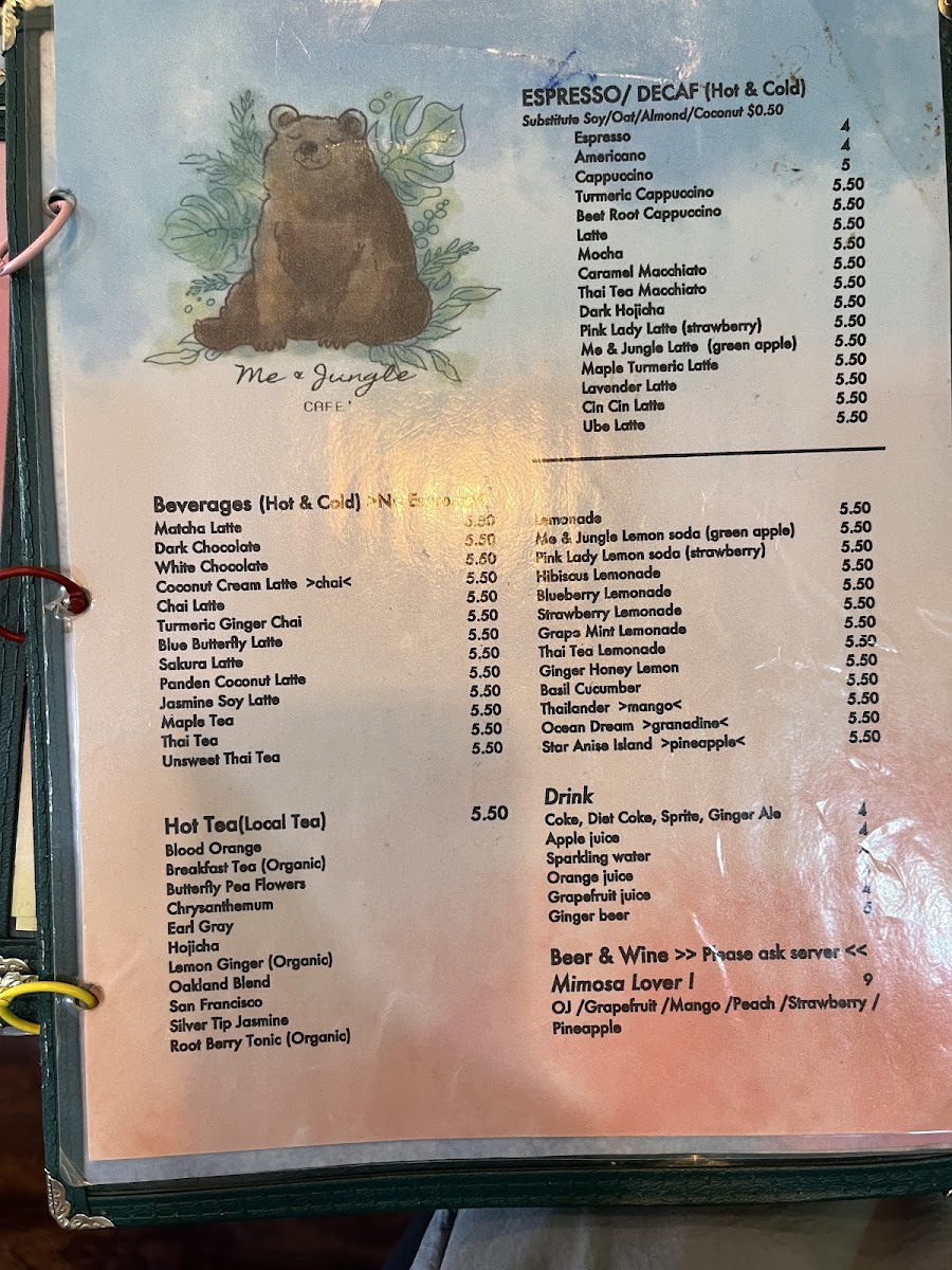 Menu Me And Jungle Cafe-4