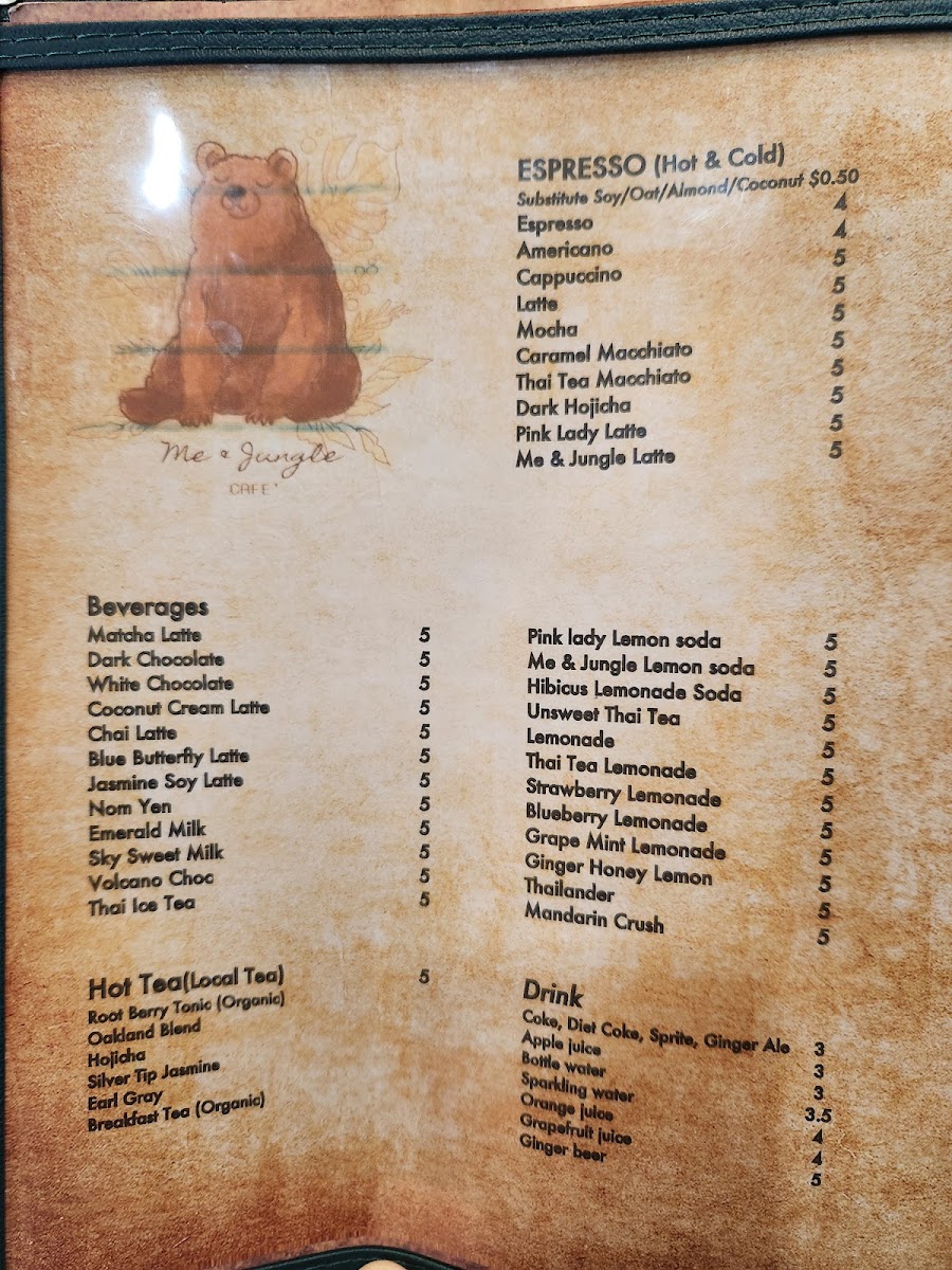 Menu Me And Jungle Cafe-7