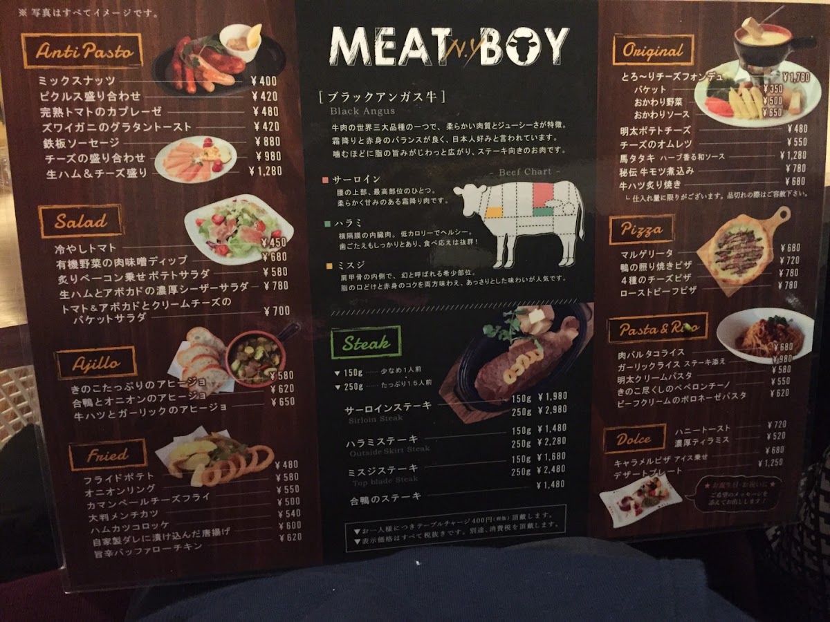 Menu Meat Boy New York Meieki-4