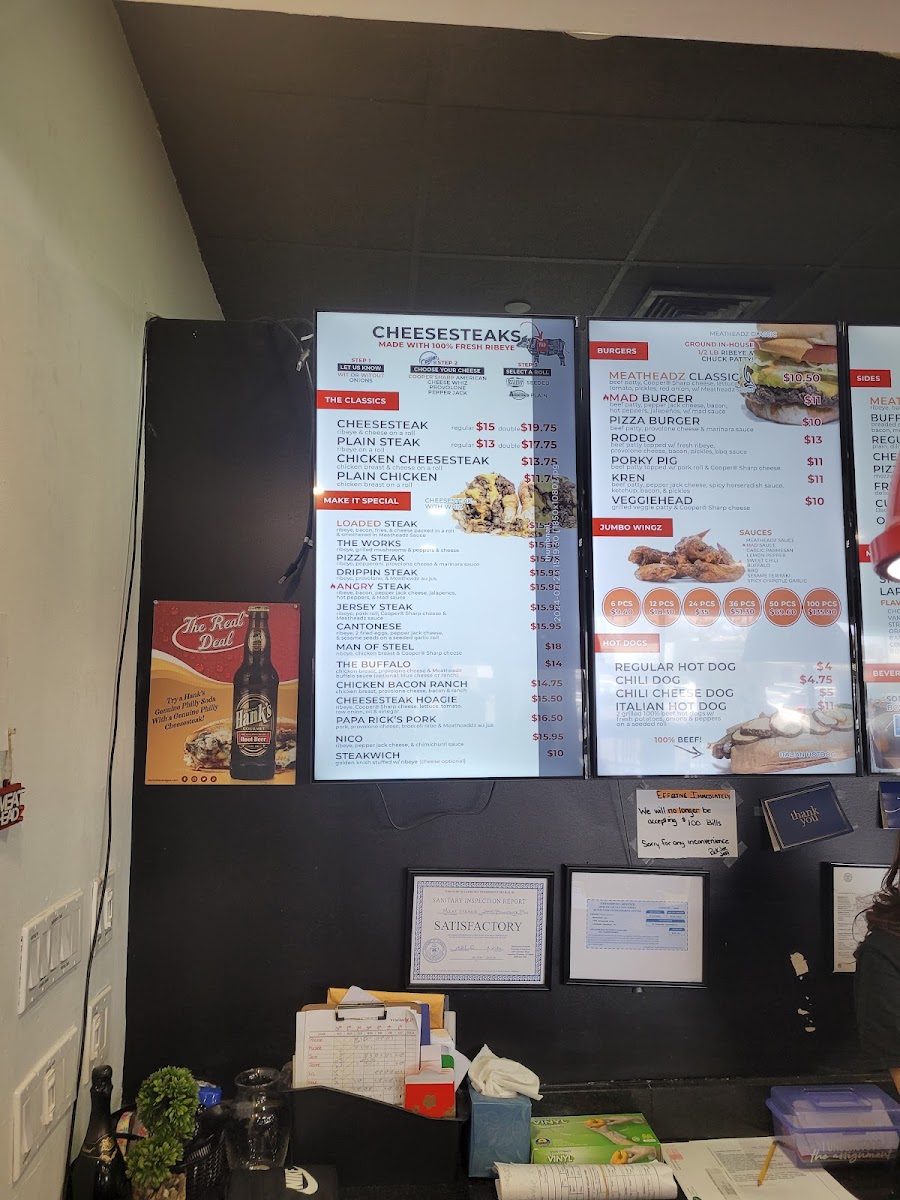 Menu Meatheadz Cheesesteaks-10