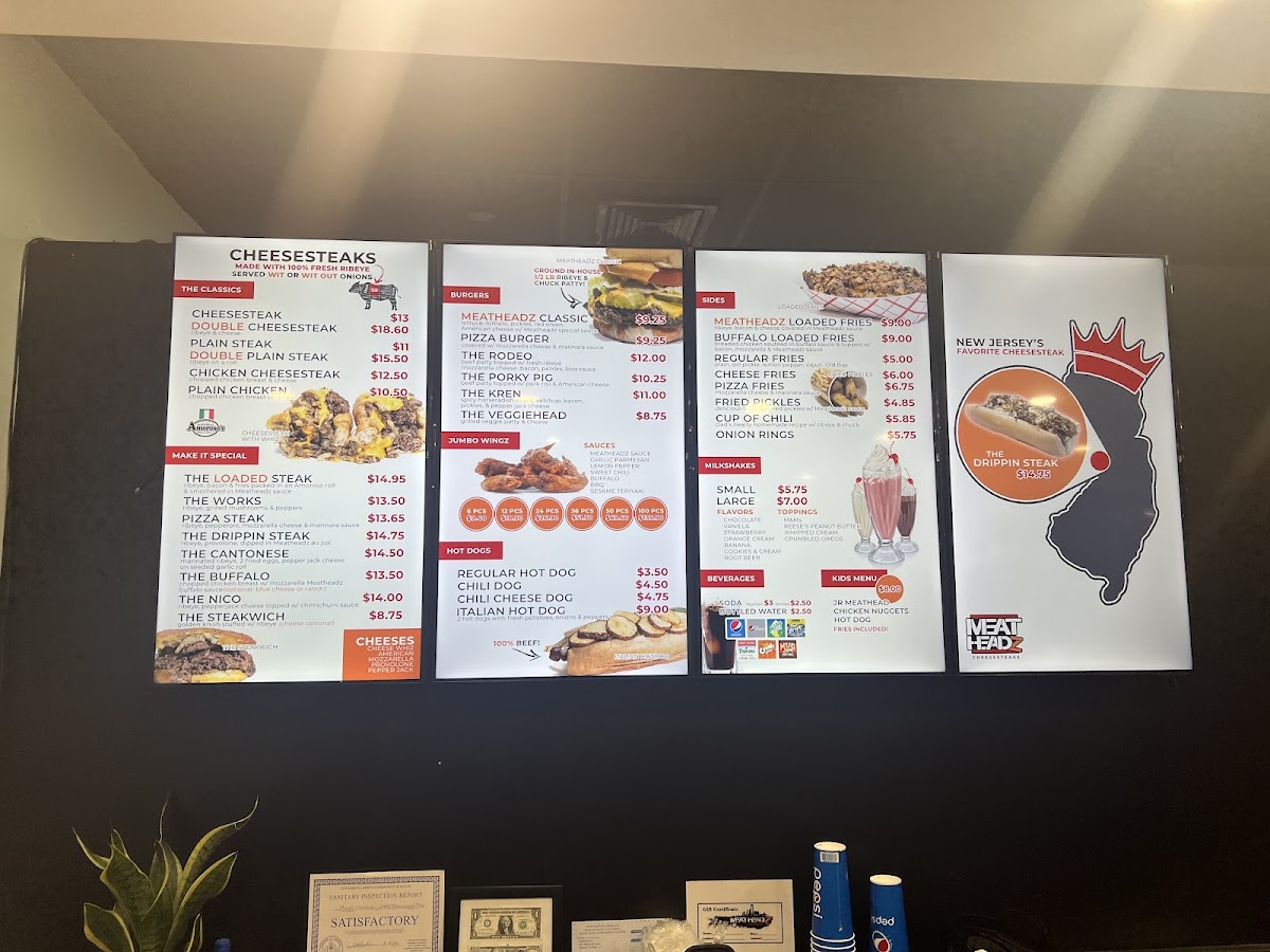 Menu Meatheadz Cheesesteaks-6