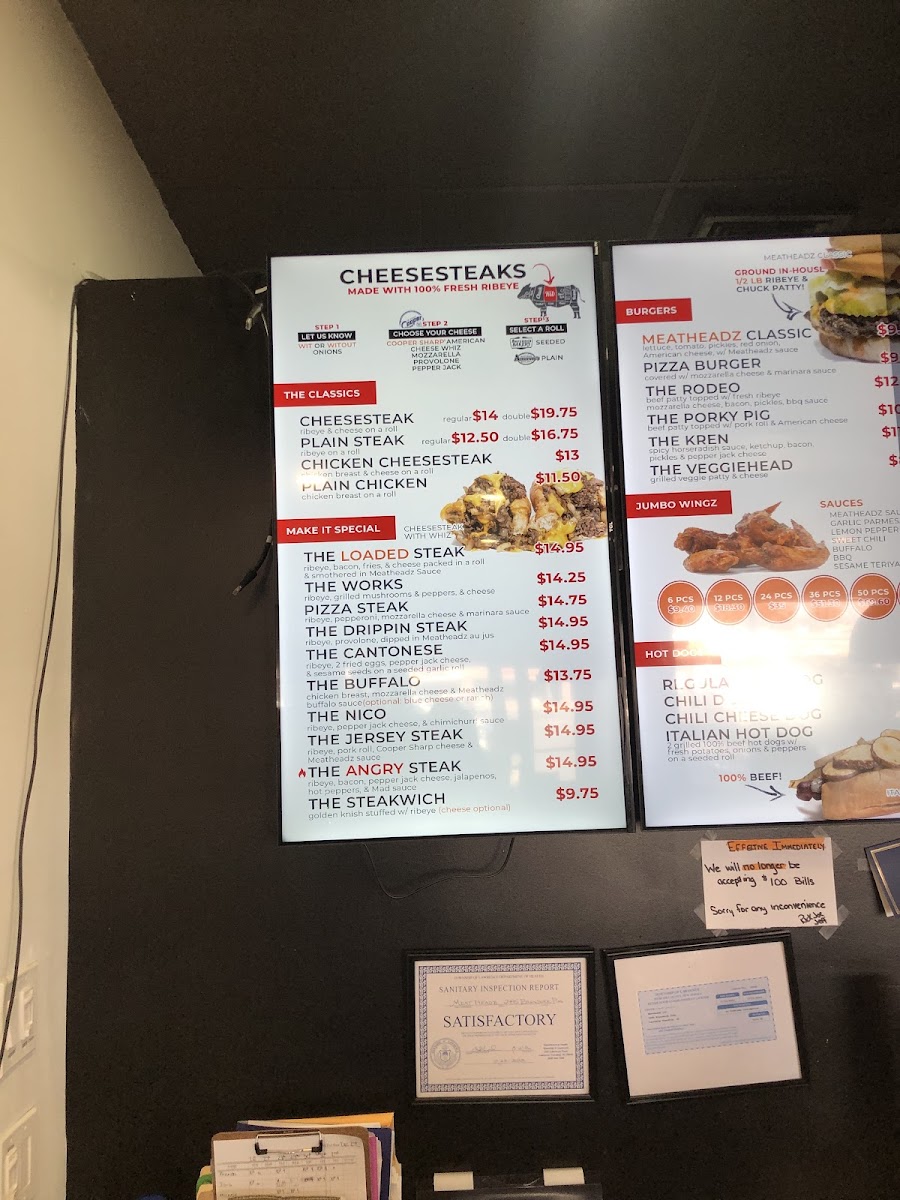 Menu Meatheadz Cheesesteaks-7