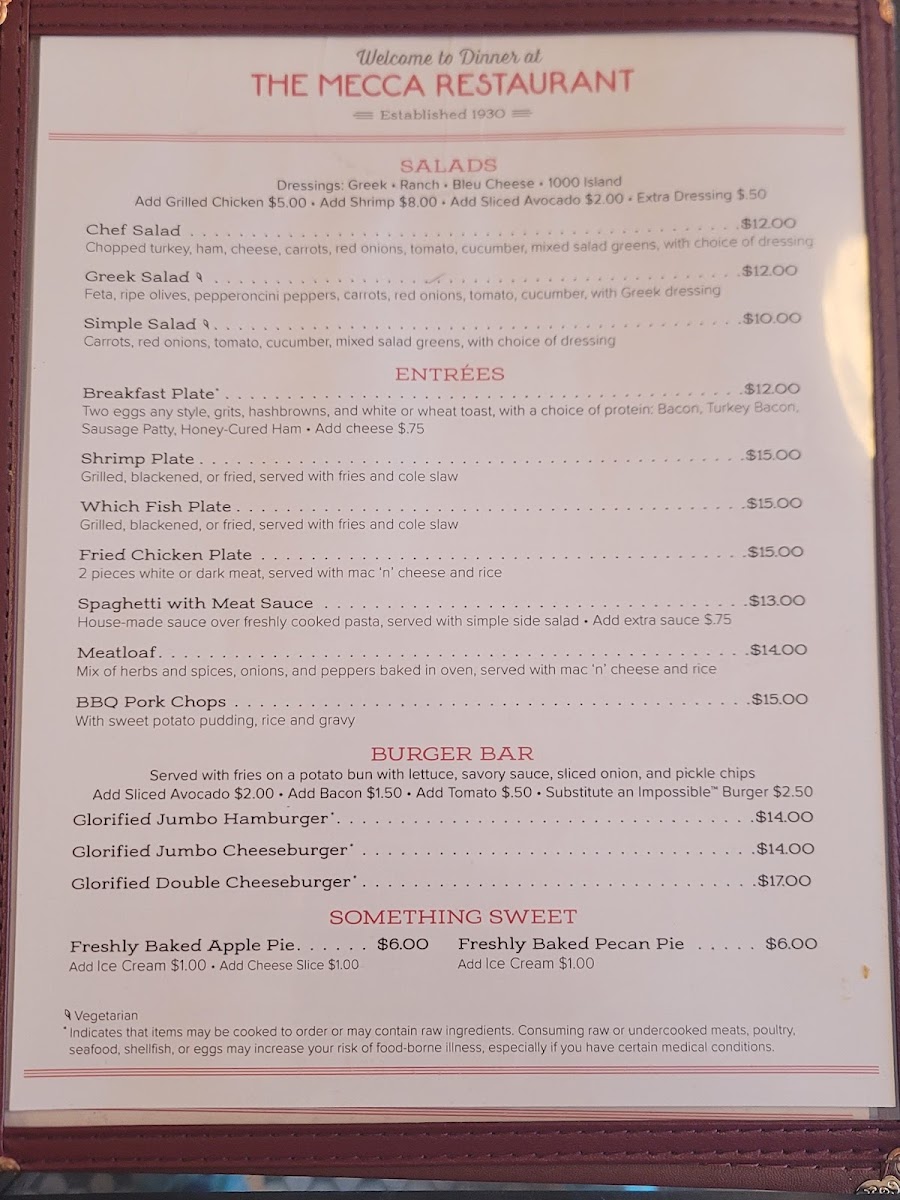 Menu Mecca Restaurant-5