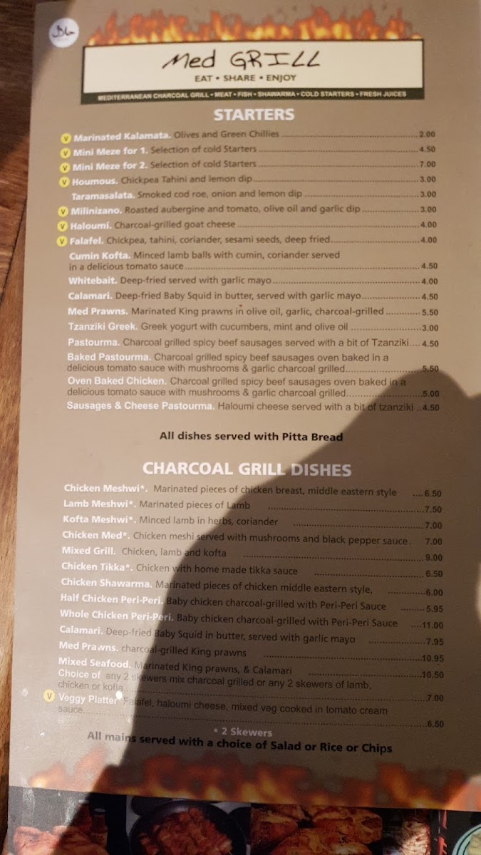Menu Med Grill @ St Albans-5