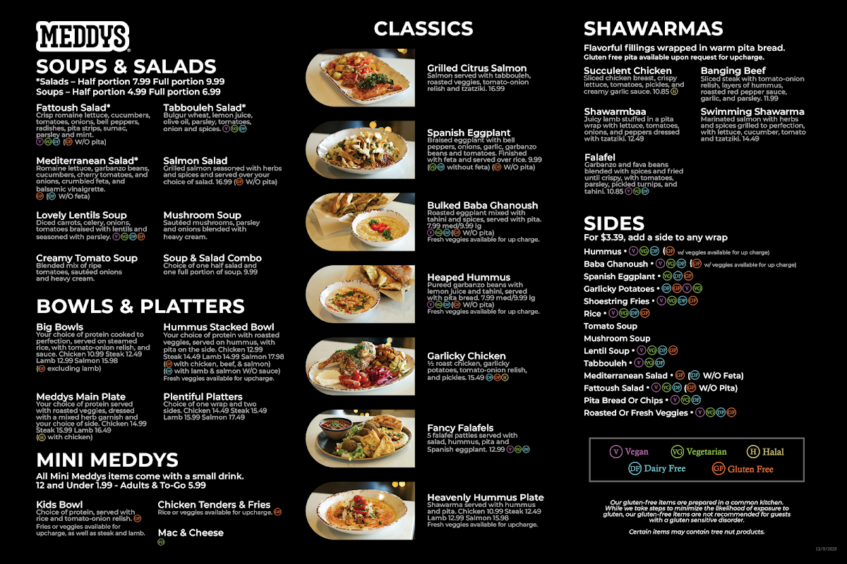 Menu Meddys-1