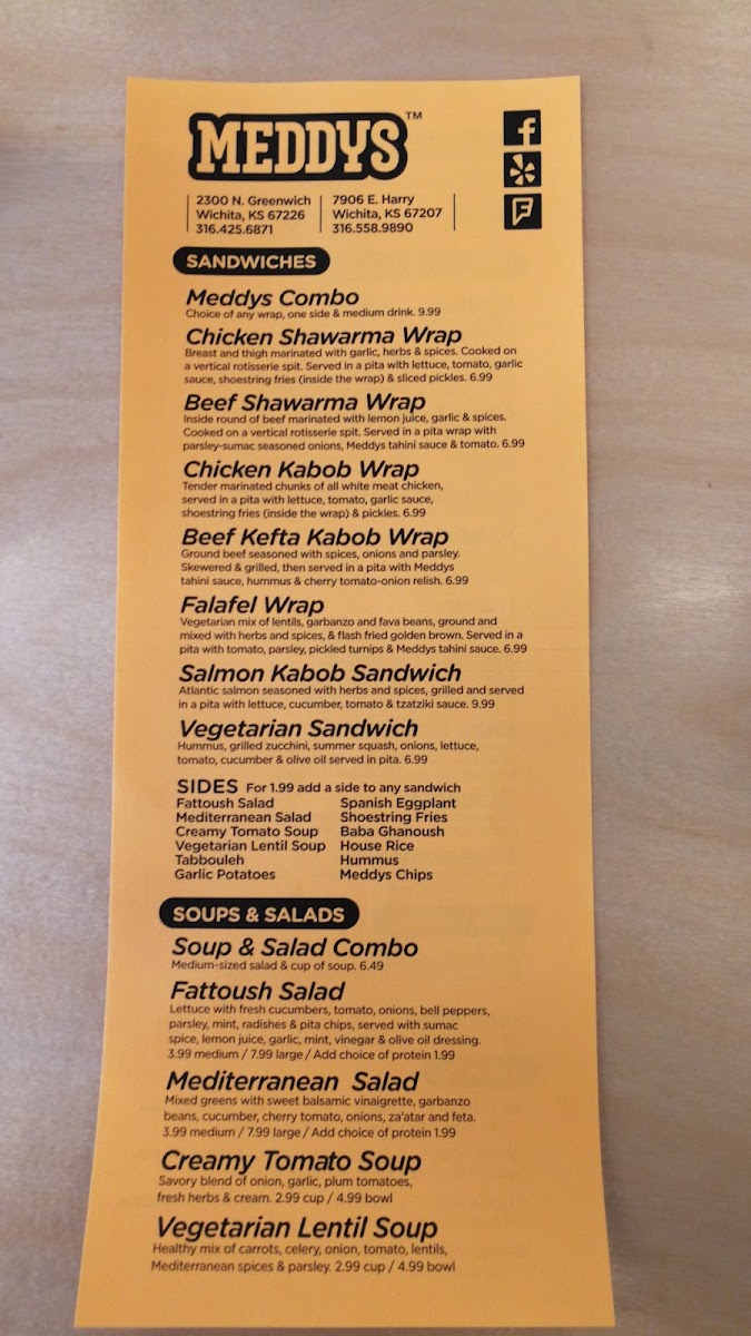 Menu Meddys-10