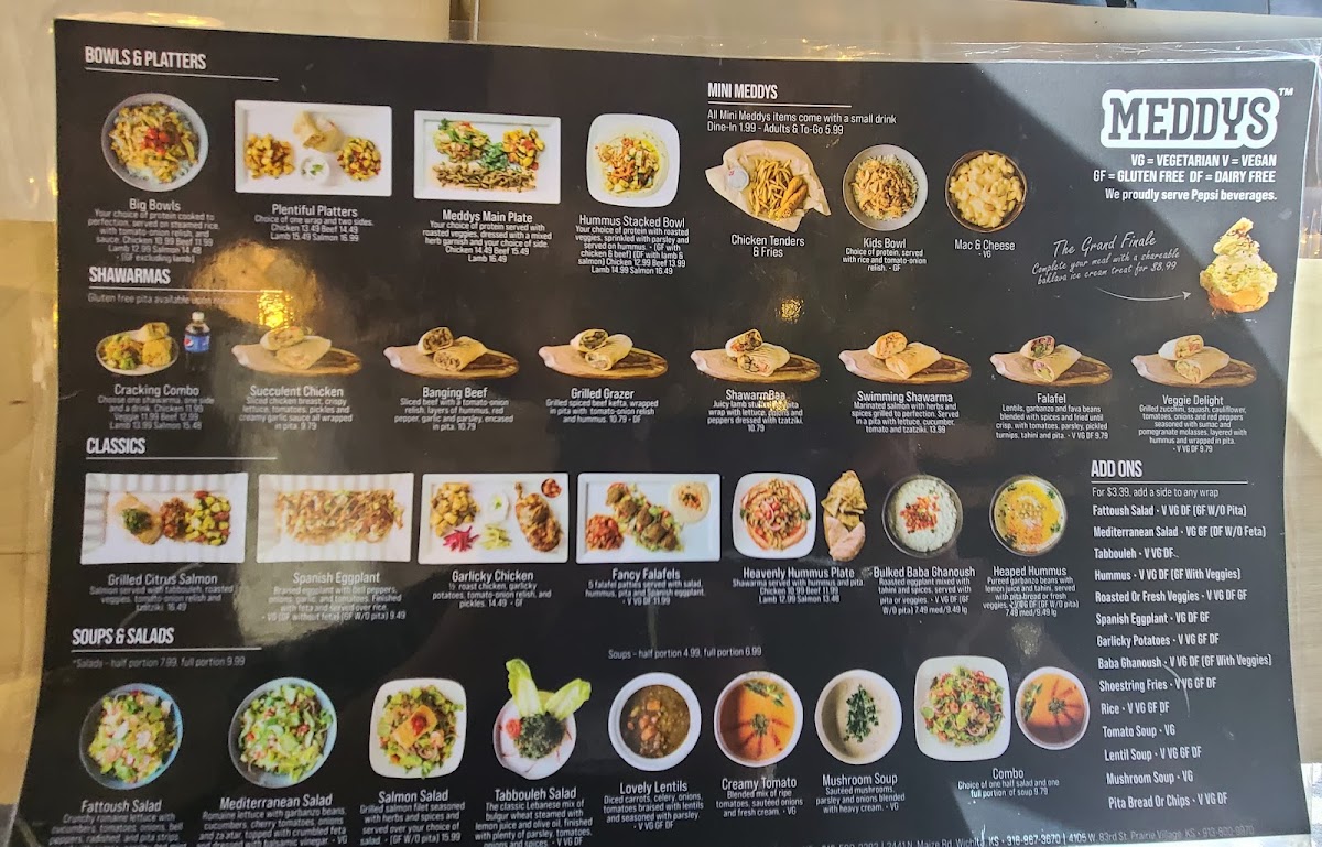 Menu Meddys-7