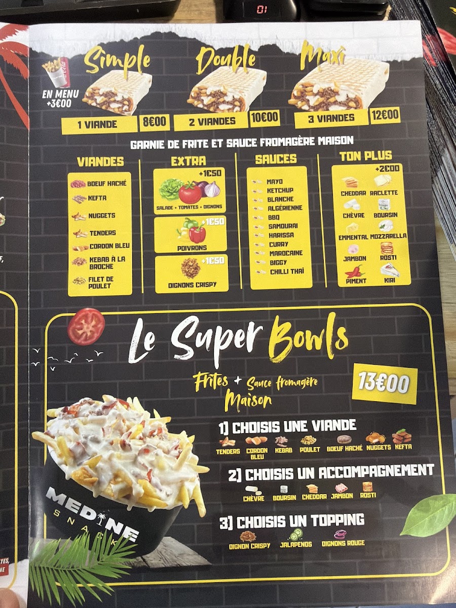 Menu Médine Snack-2