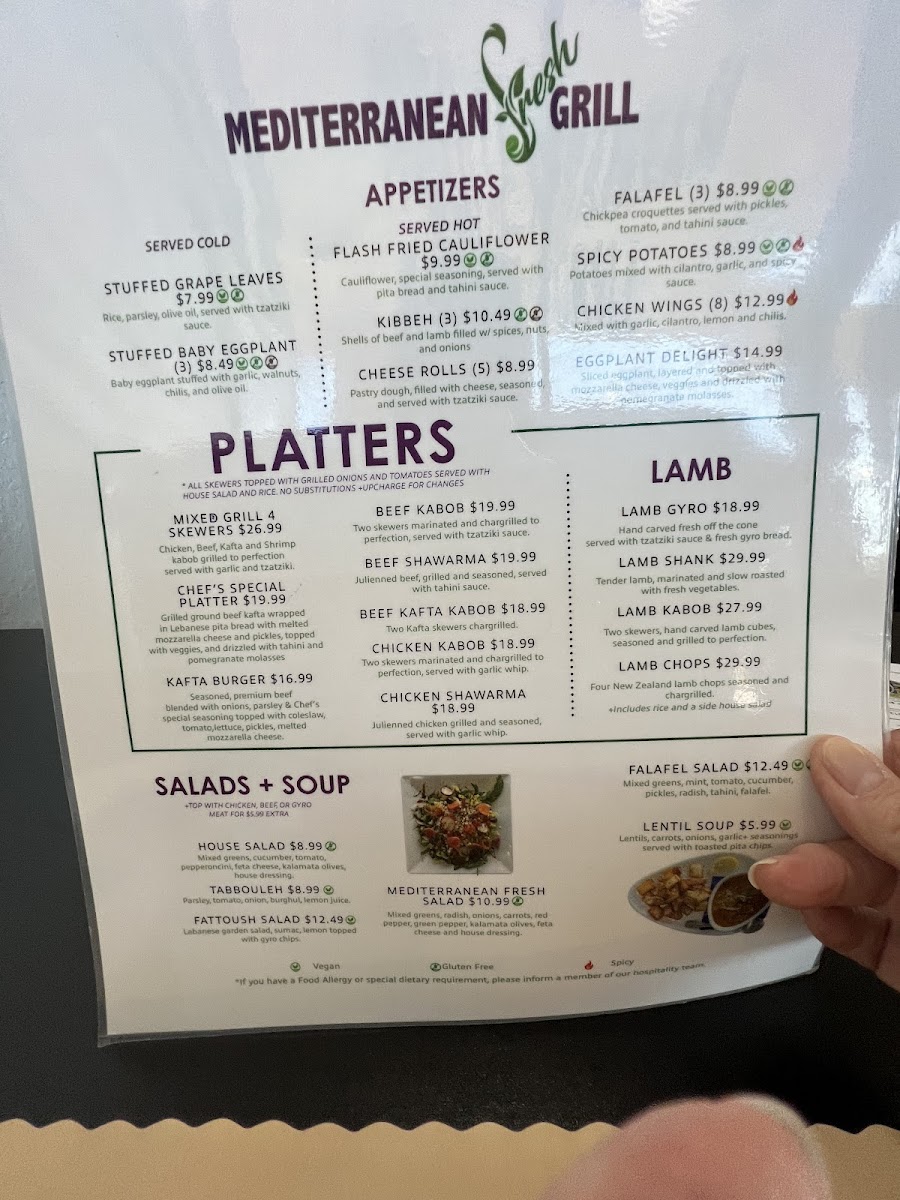 Menu Mediterranean Fresh Grill-2