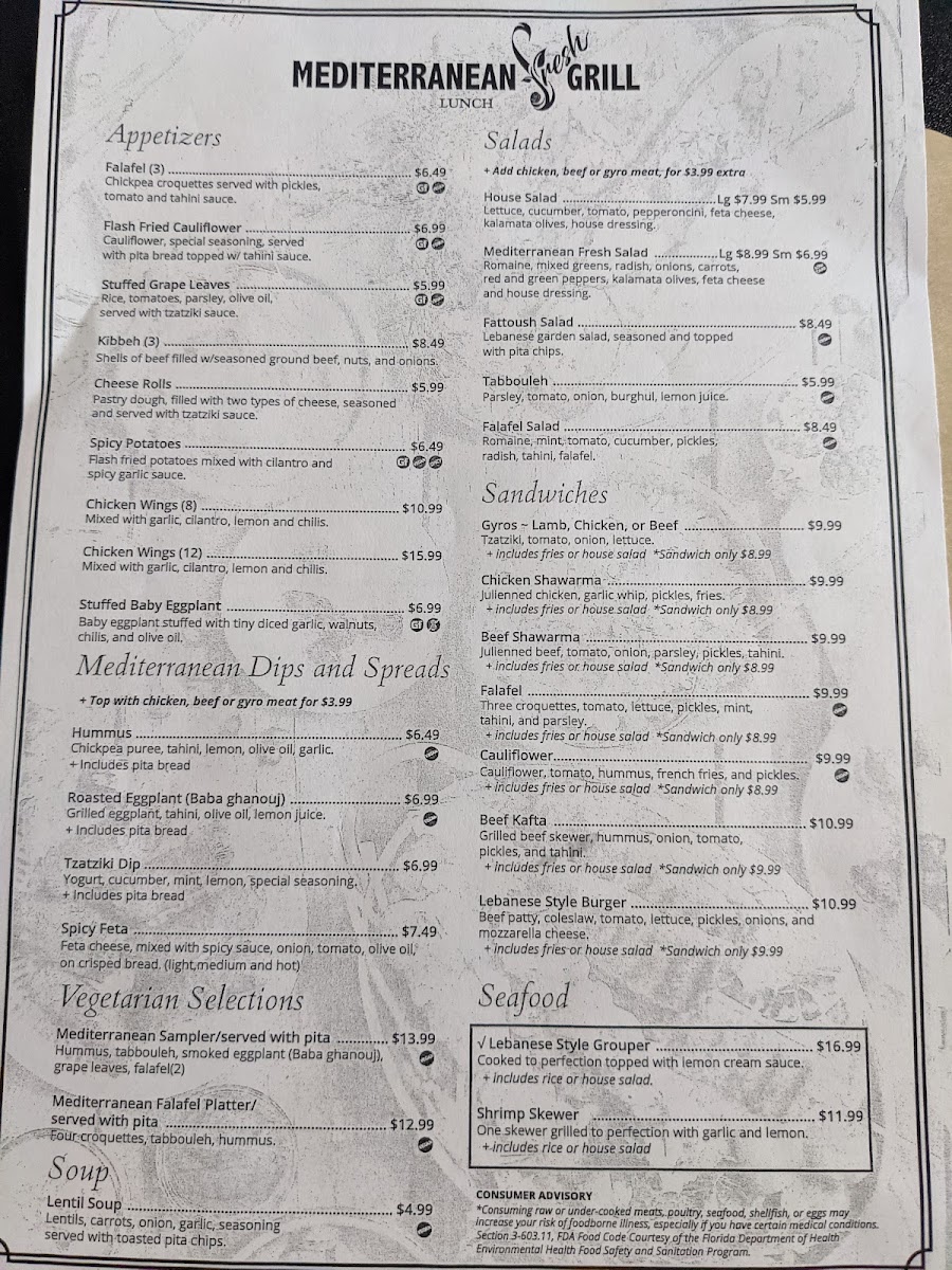 Menu Mediterranean Fresh Grill-4