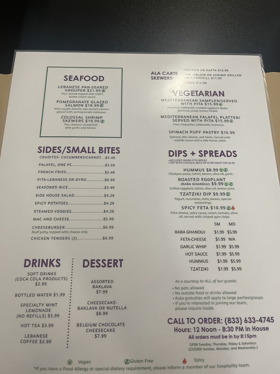 Menu Mediterranean Fresh Grill-5