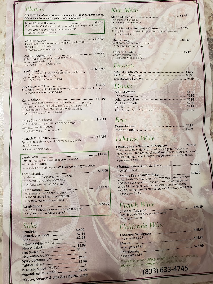 Menu Mediterranean Fresh Grill-7